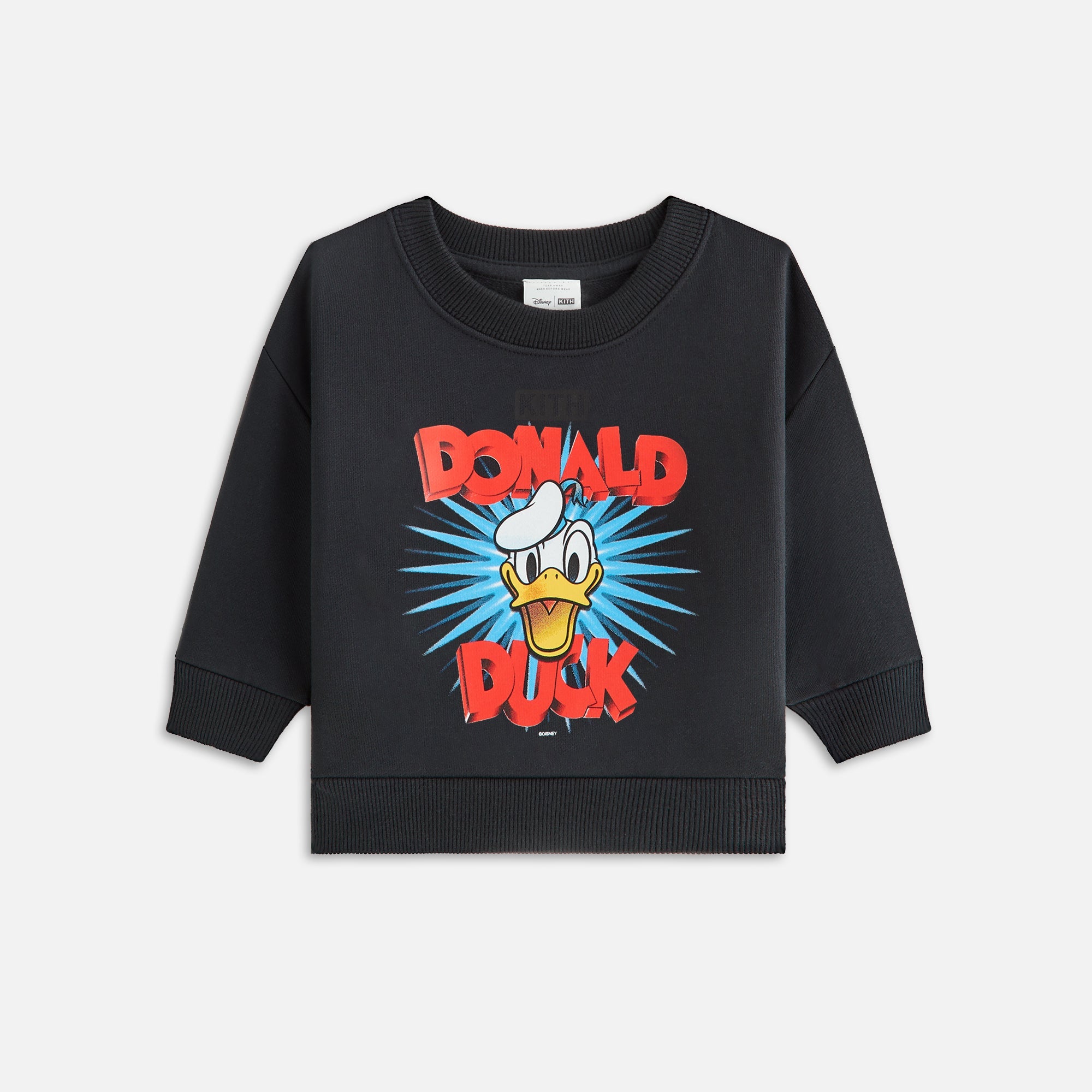 Black sweaters – Disney | Kith Baby for Donald Duck Show Nelson Crewneck - Black