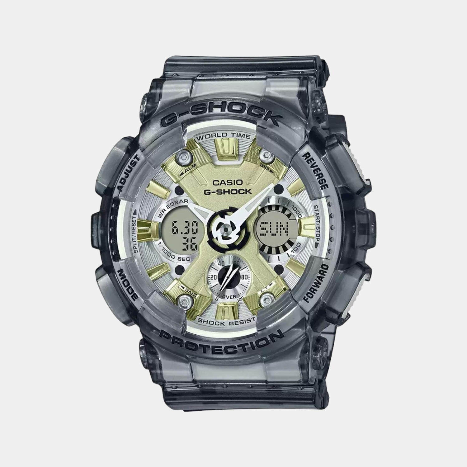 Casio G-Shock Women Quartz Grey Dial Analog-Digital Resin Watch G1226