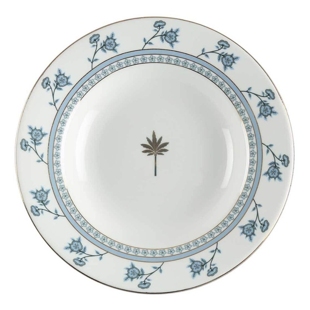 India Circus Gardenia Dreams Pasta Plate Set | Premium 22K Liquid Gold | Set of 2 Pcs - view 2