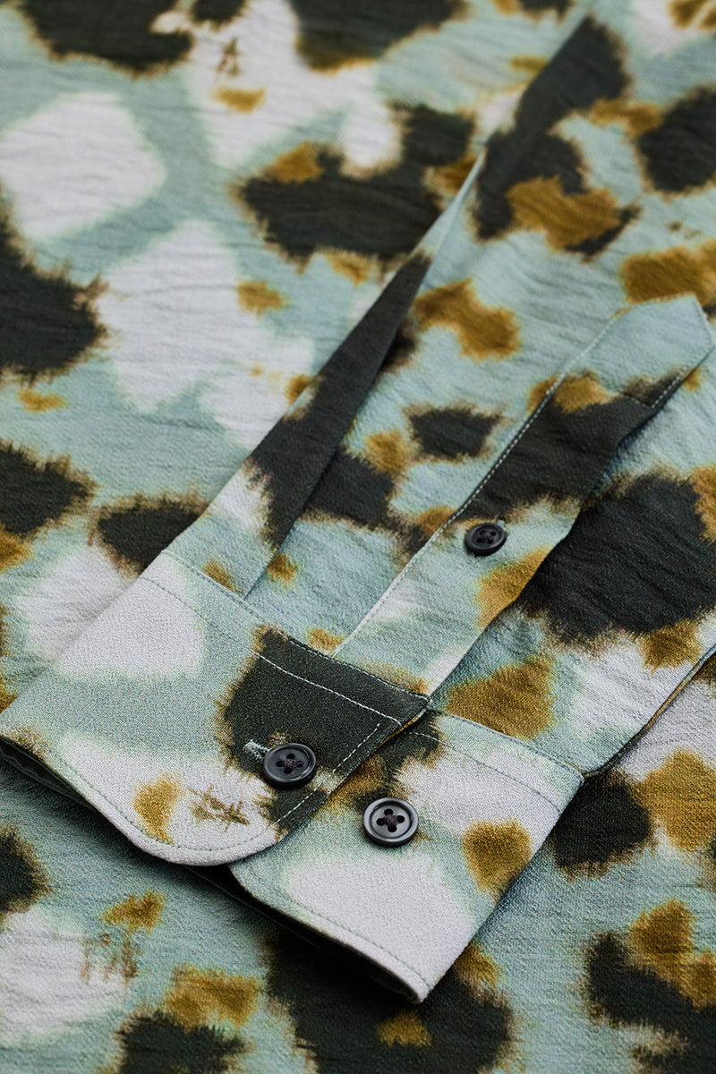 SNITCH Green Textured Abstract Shirt - view 9