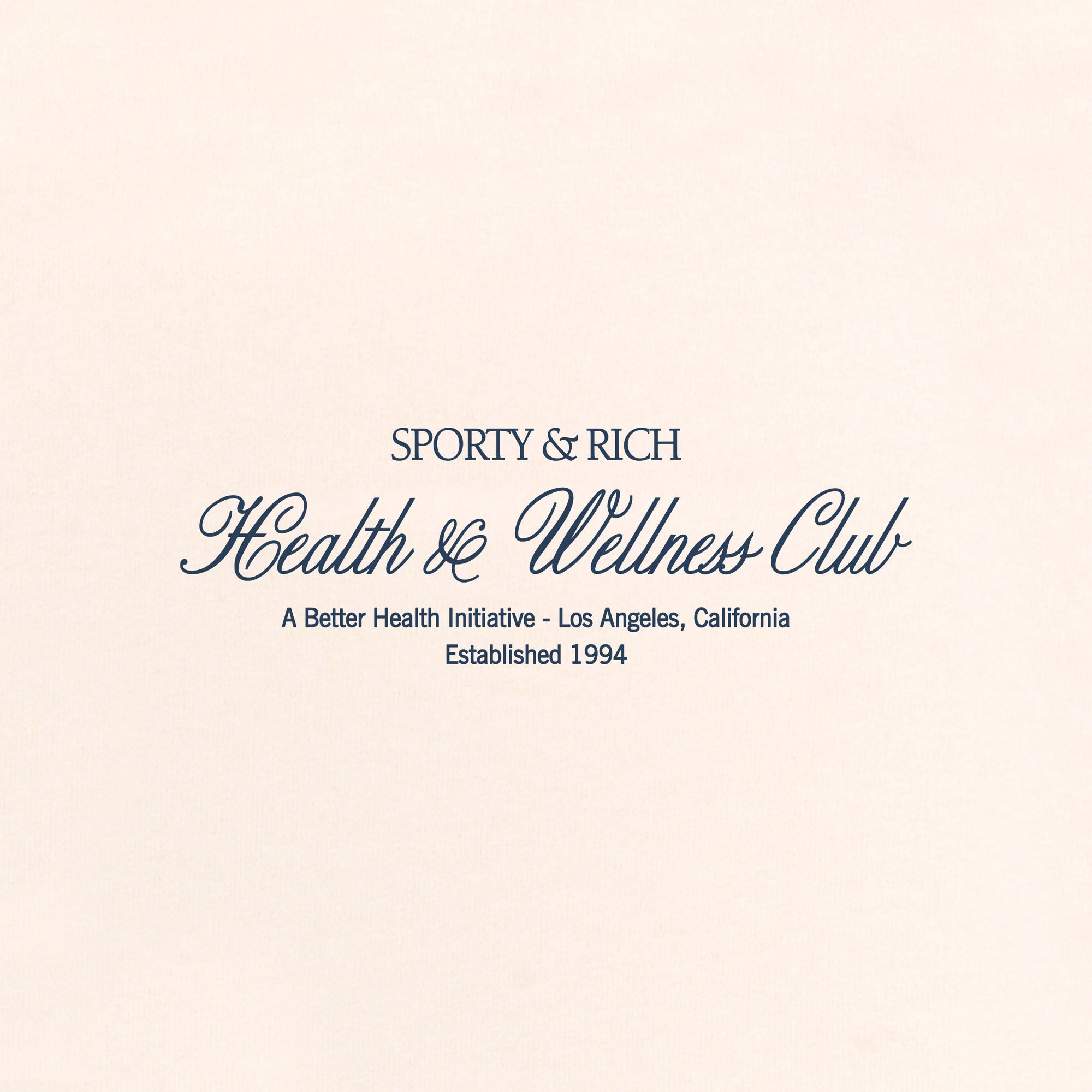 Sporty & Rich | H&w Club T-shirt { Cream/navy - view 3