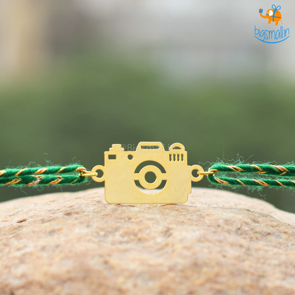 Bigsmall_piu Camera Metallic Rakhi - view 3