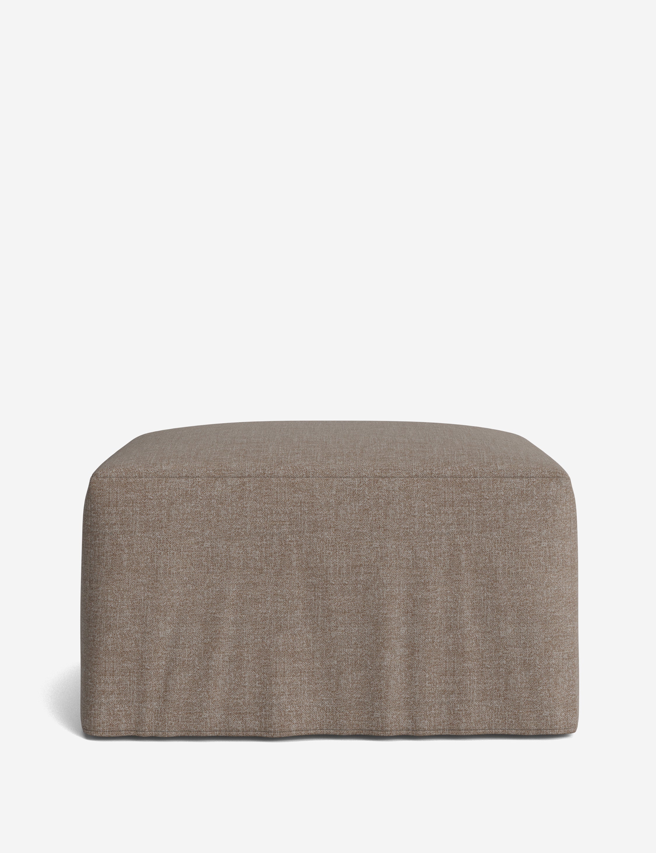 Lulu and Georgia Portola Slipcover Ottoman - view 11