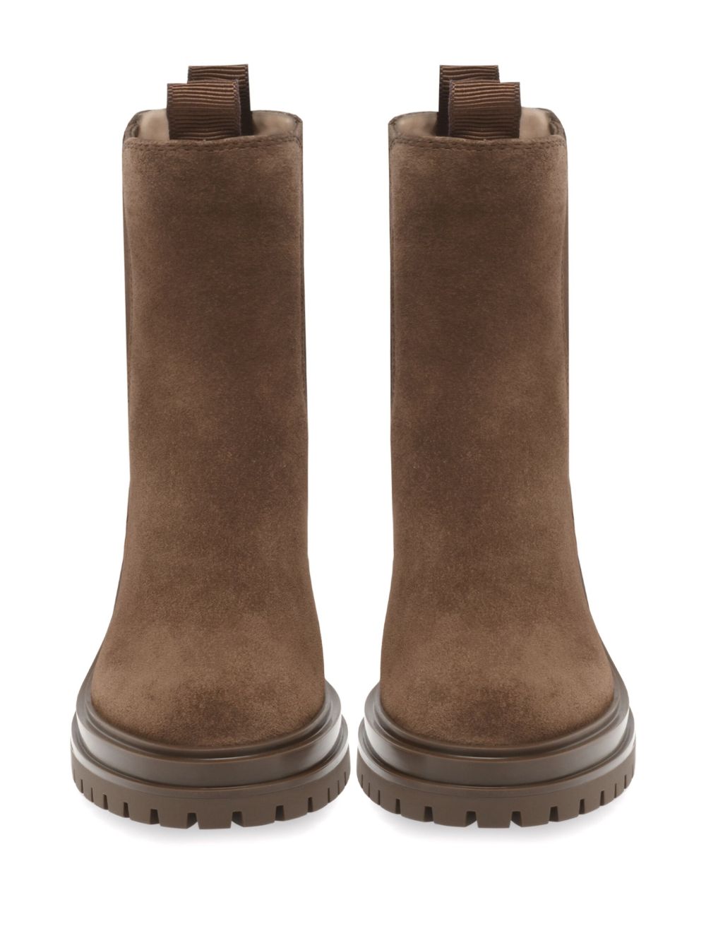 Gianvito Rossi Boots BROWN – Suede 100% - view 2