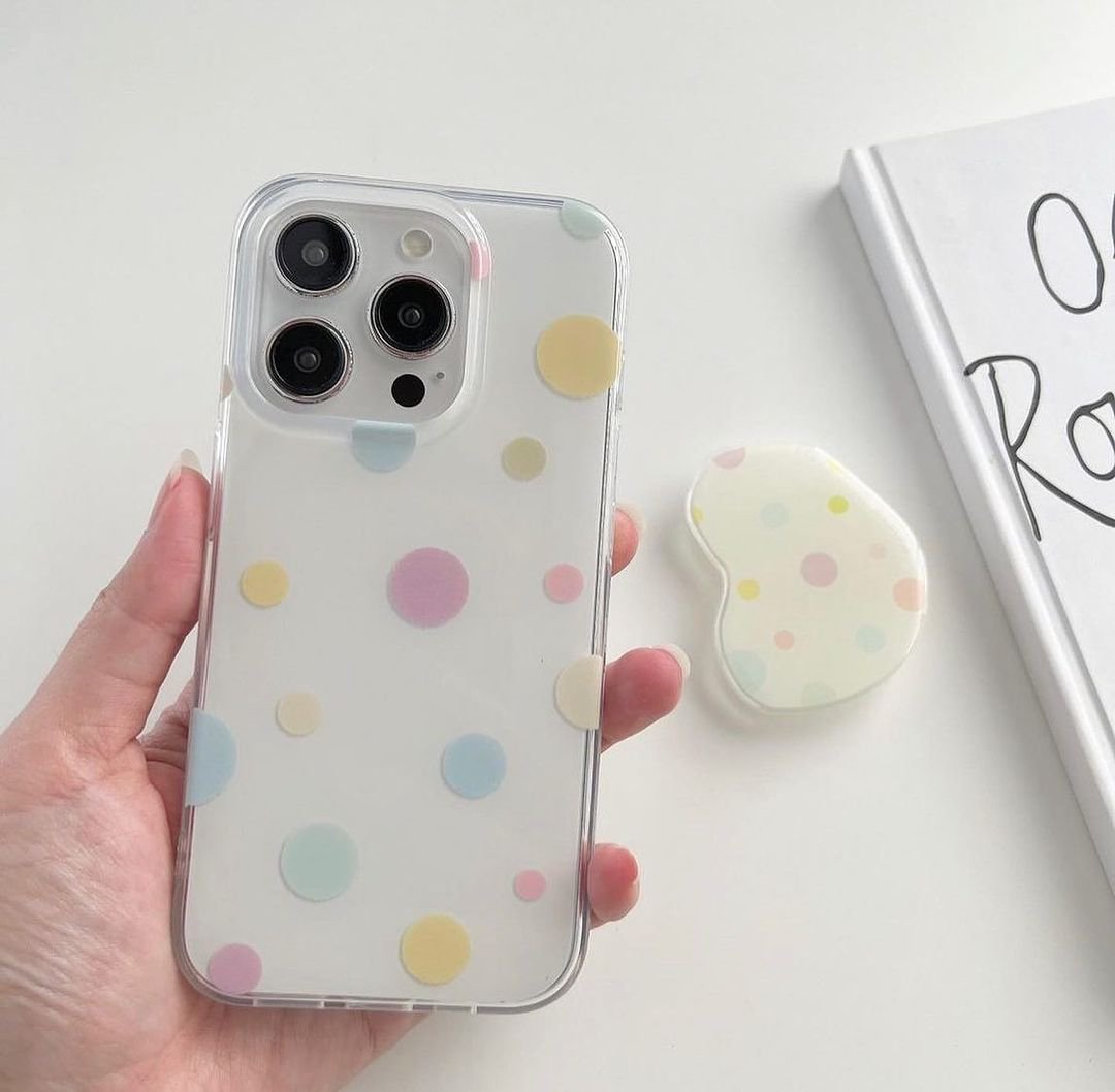 Peeperly Dreamy Pastel Polka Paradise Case – No Color