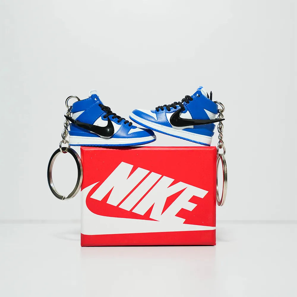 Kicks Machine 3D Sneaker Keychain With Box - Nike Dunk High Ambush Blue
