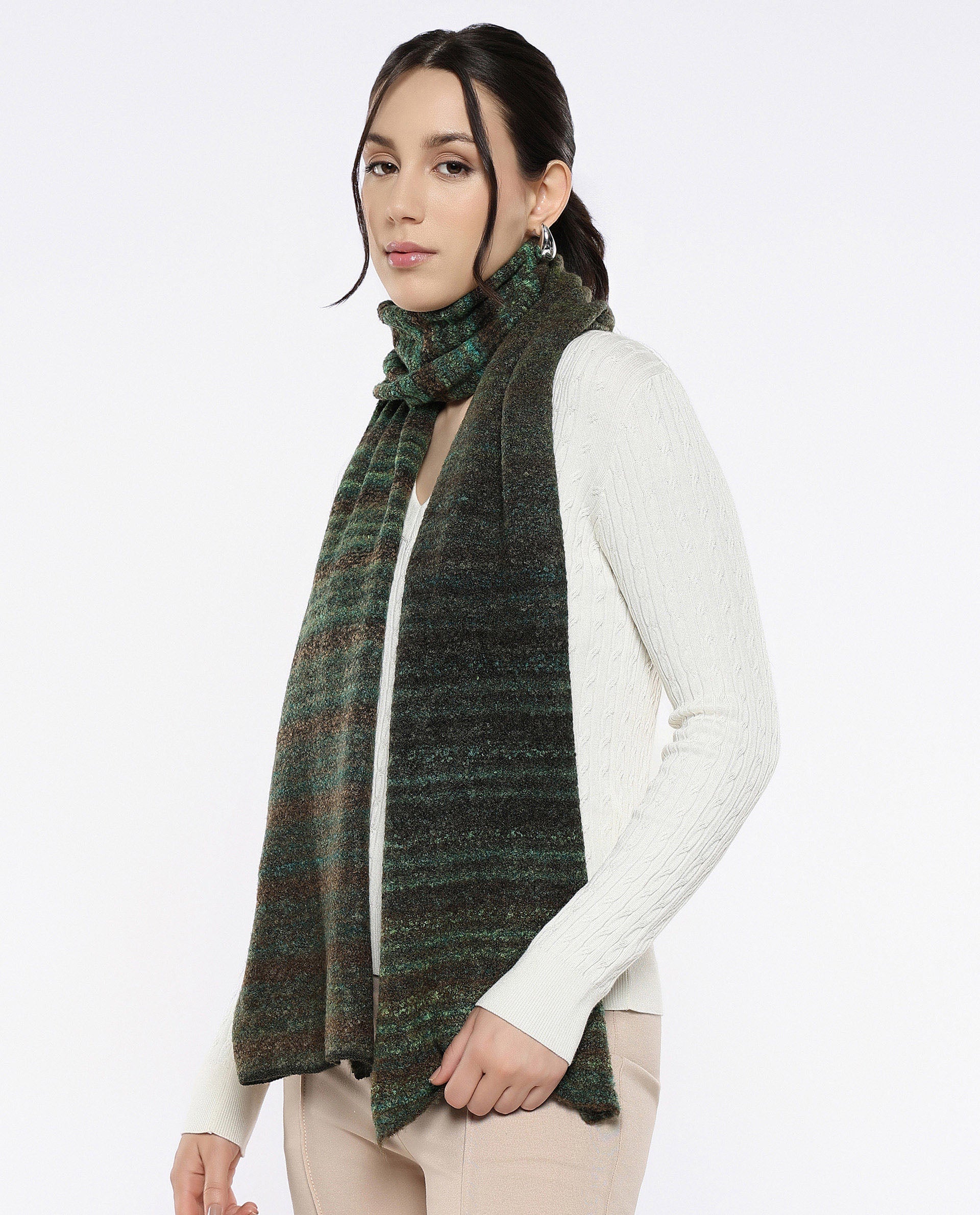 Rareism Women Muffy 3 Multi Plain Muffler - view 3