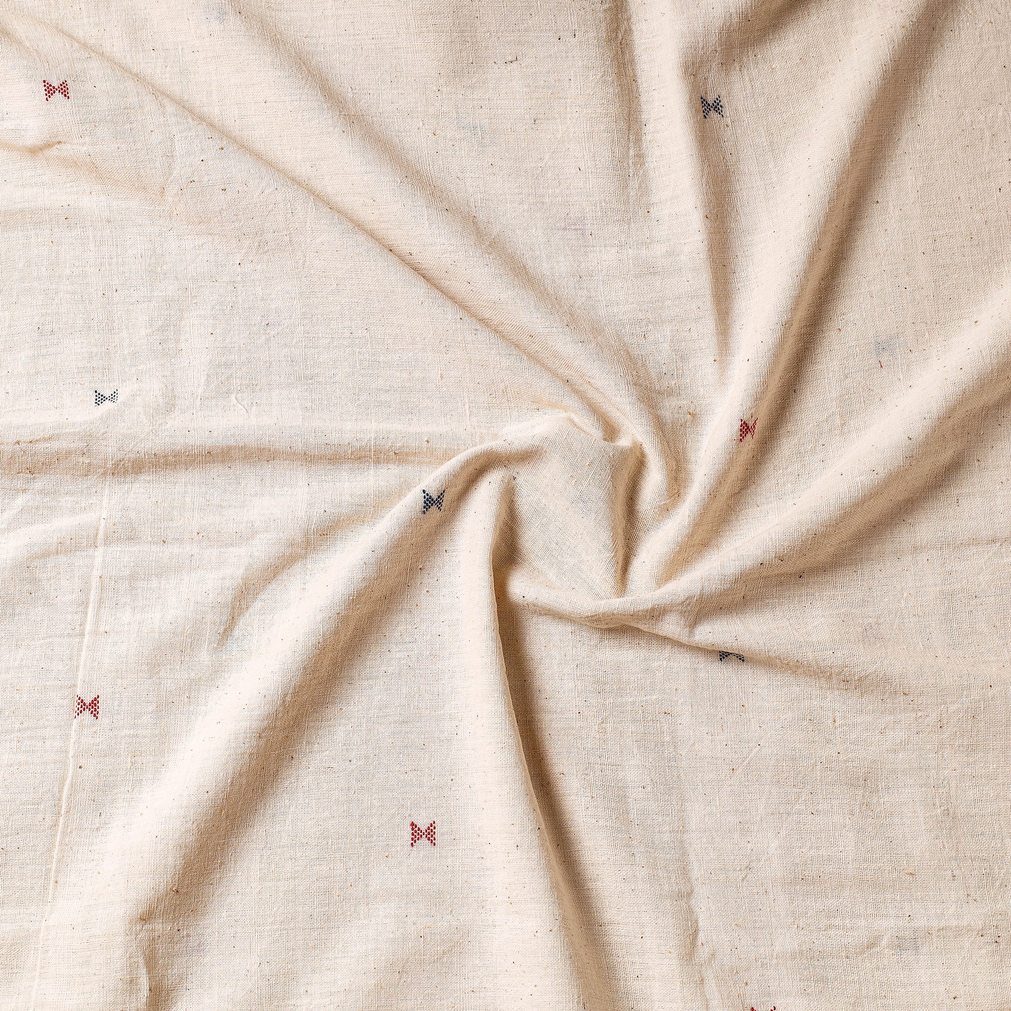 KACHCHH JI CHHAAP Beige - Organic Kala Cotton Handloom Buti Precut Fabric (2 meter) - view 2