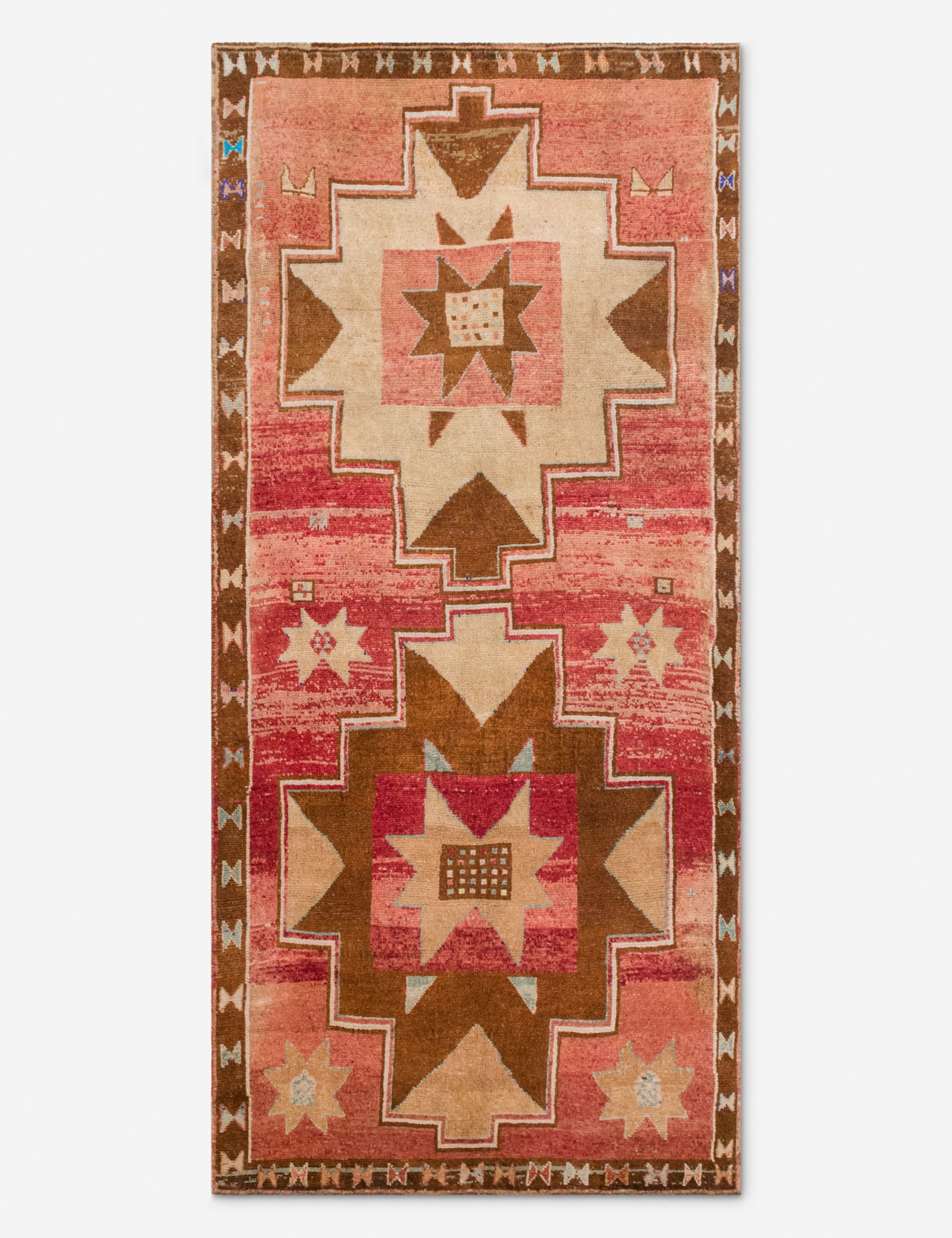 Lulu and Georgia Vintage Turkish Hand-Knotted Wool Runner Rug No. 298, 5'9" x 12'5"