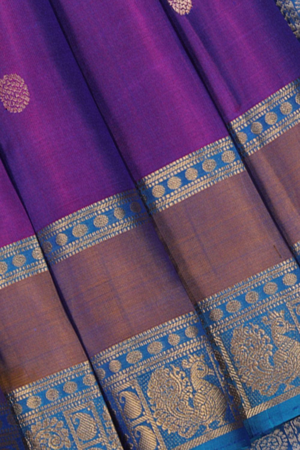 Kalanjali Gorgeous Violet Saree – Women's - view 2