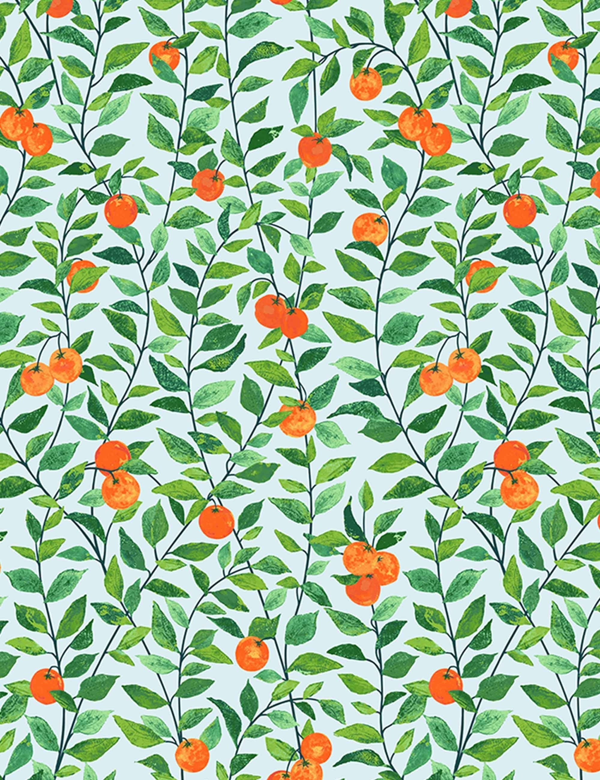 Lulu and Georgia Orange Crush Peel + Stick Wallpaper - view 2
