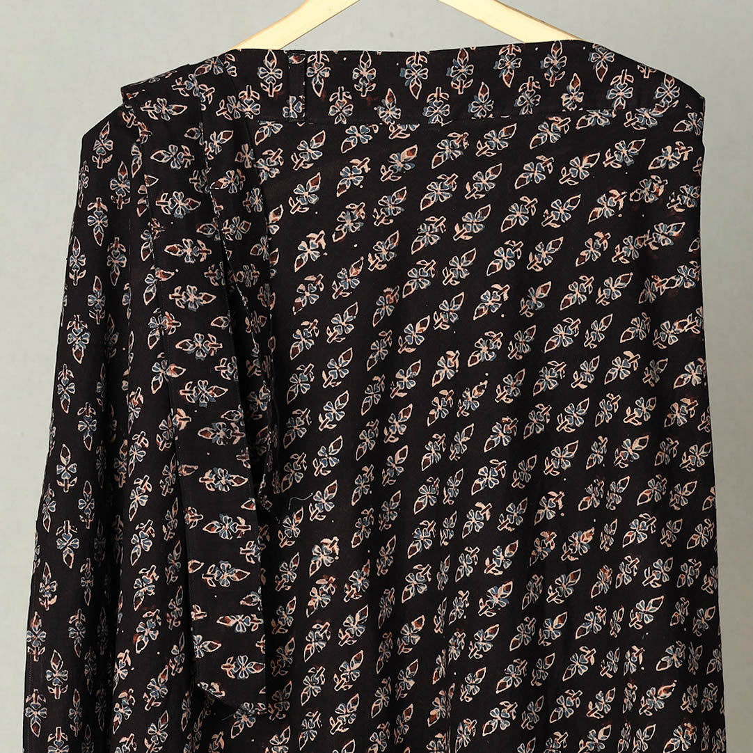 NOORI BAZAR Black - Block Print Cotton Wrap Around Ajrakh Skirt 21 - view 2