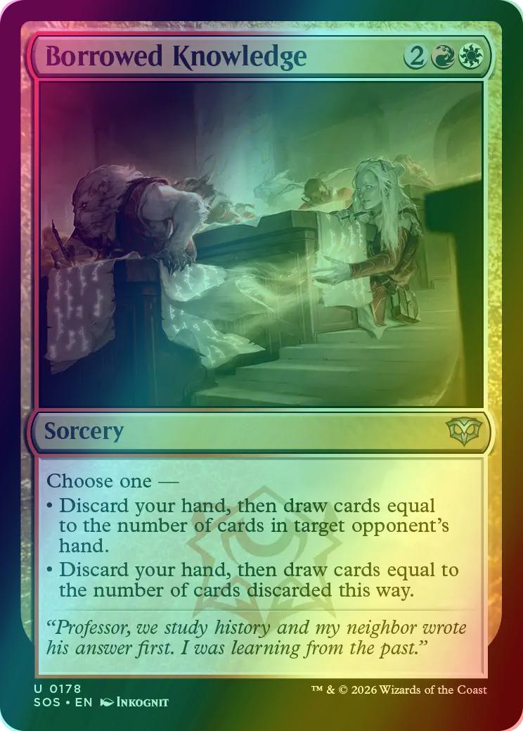 Borrowed knowledge 178 – Magic Borrowed Knowledge [178] [Secrets of Strixhaven] [Foil]