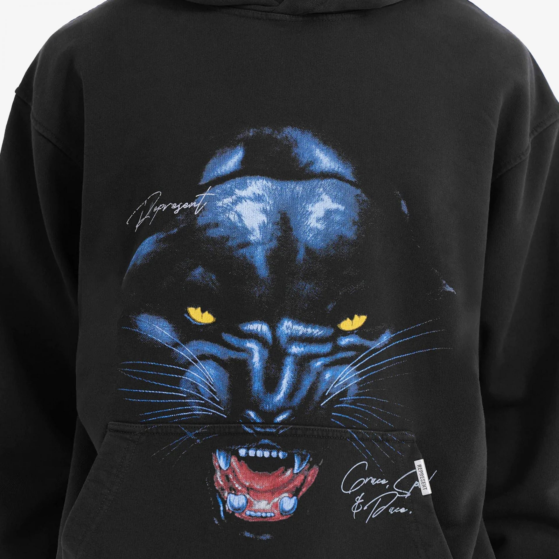 Represent | JAGUAR HOODIE { BLACK - view 3