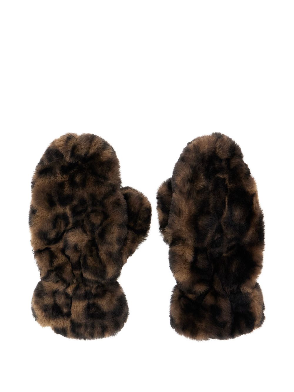 Apparis Leopard Print Mittens – 100% Recycled Polyester