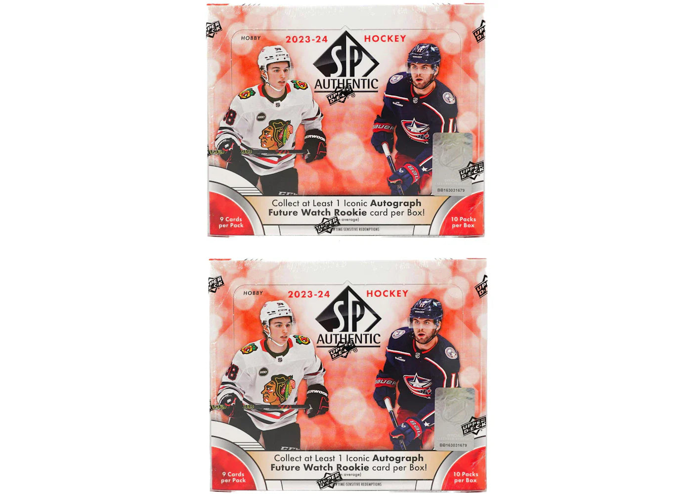 2023-24 Upper Deck SP Authentic Hockey Hobby Box 2x Lot
