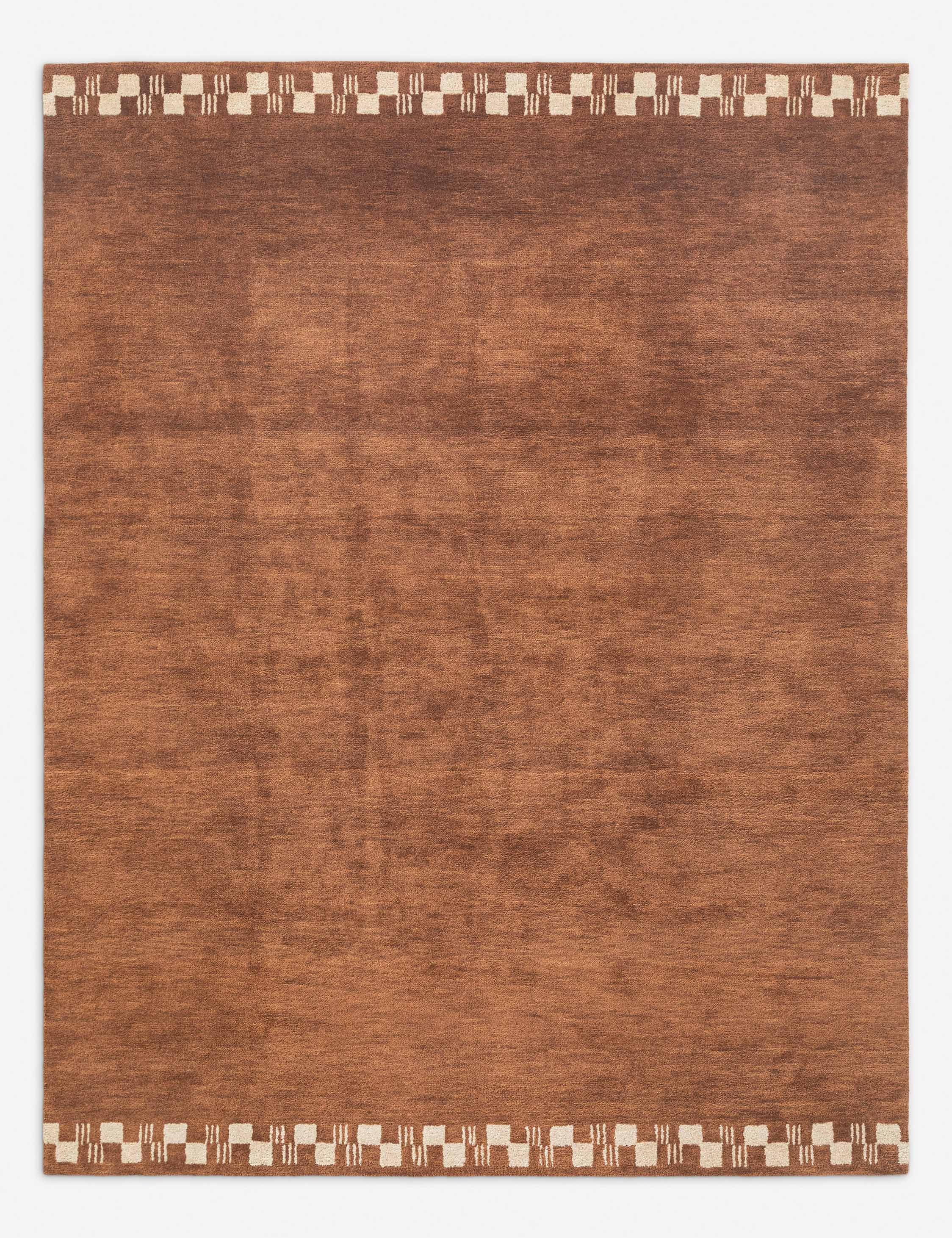 Lulu and Georgia Ajnur Hand-Tufted Wool Rug – Rust