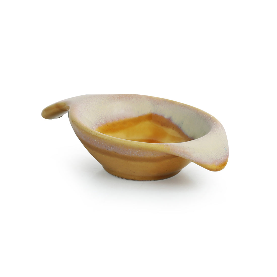 EXCLUSIVELANE 'Four Dips of Starlight' Chutney Dip Bowls Dual Glazed Studio Pottery In Ceramic (Set Of 4) - view 3