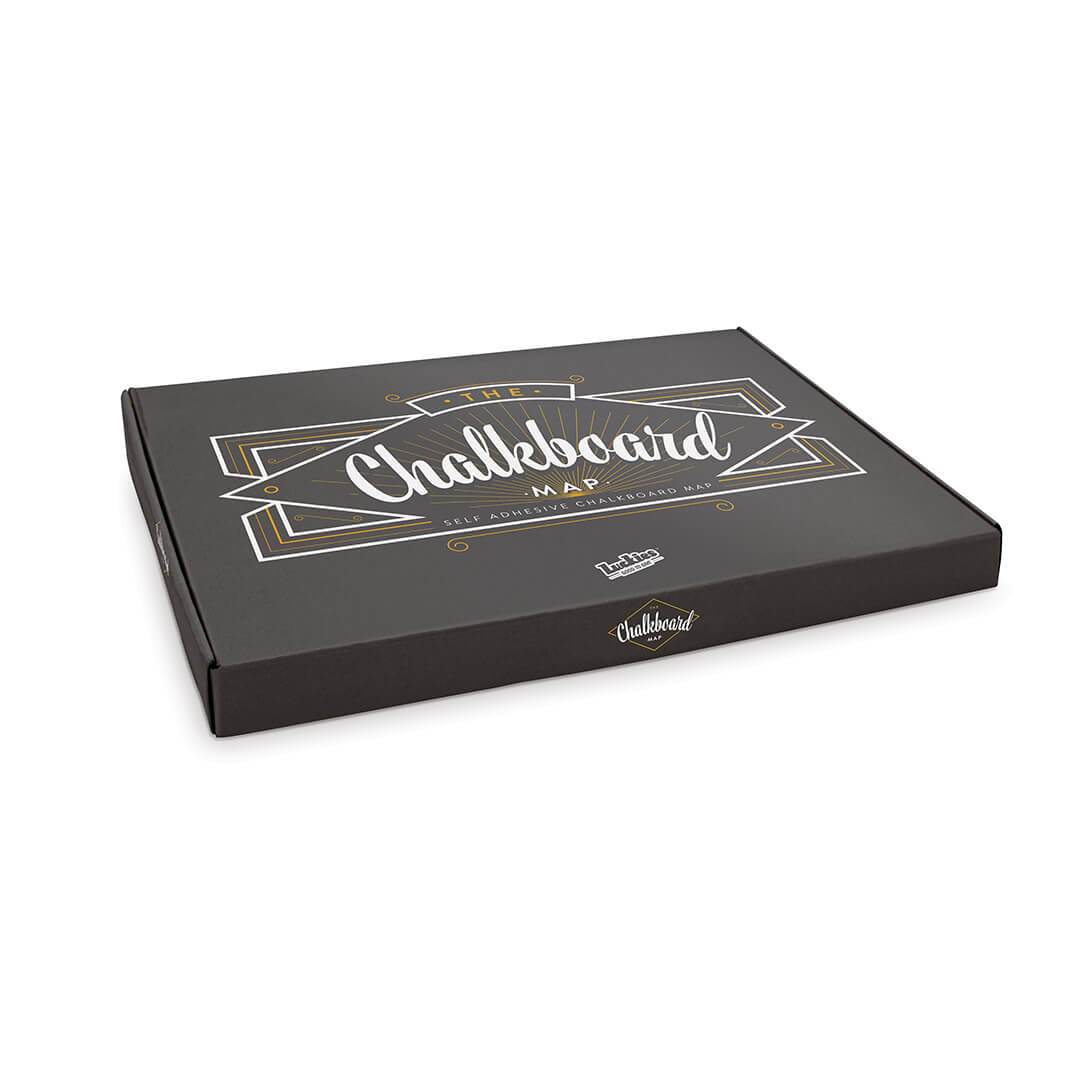 Luckies Chalkboard Map DIY - view 4