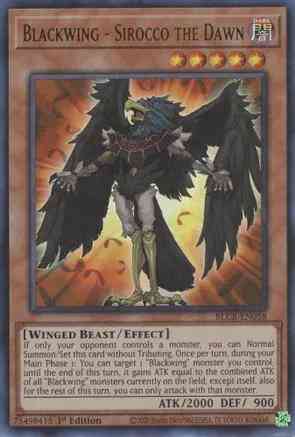 Yu-Gi-Oh! Blackwing - Sirocco the Dawn - BLCR-EN058 - Ultra Rare - 1st Edition
