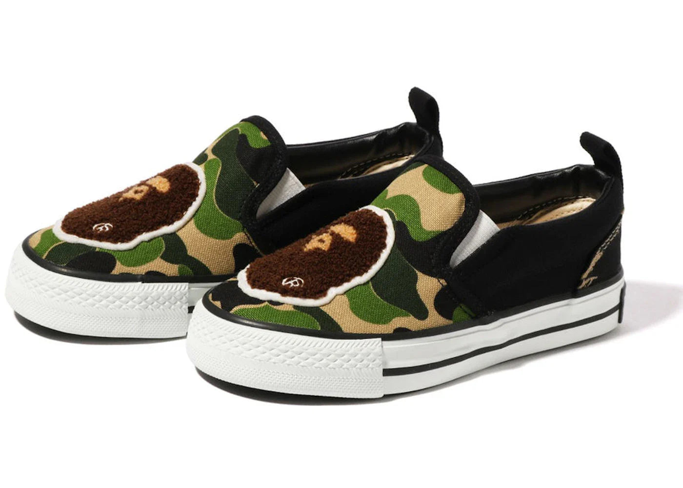 BAPE A Bathing Ape Ape Head Slip On Green ABC Camo (PS)