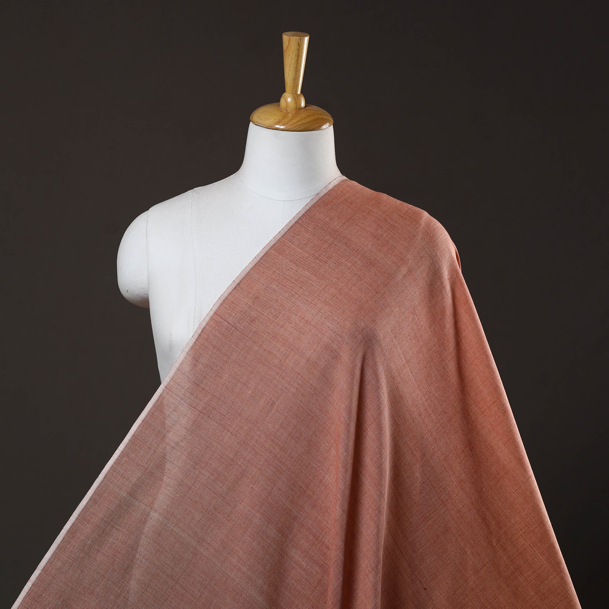 SOUTH KARGHA Brown - Organic Cotton Madder Pomegranate Handloom Fabric 11