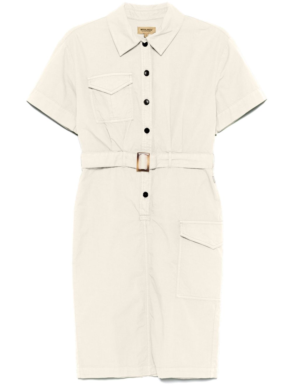 Woolrich belted shirt dress – Cotton 100%