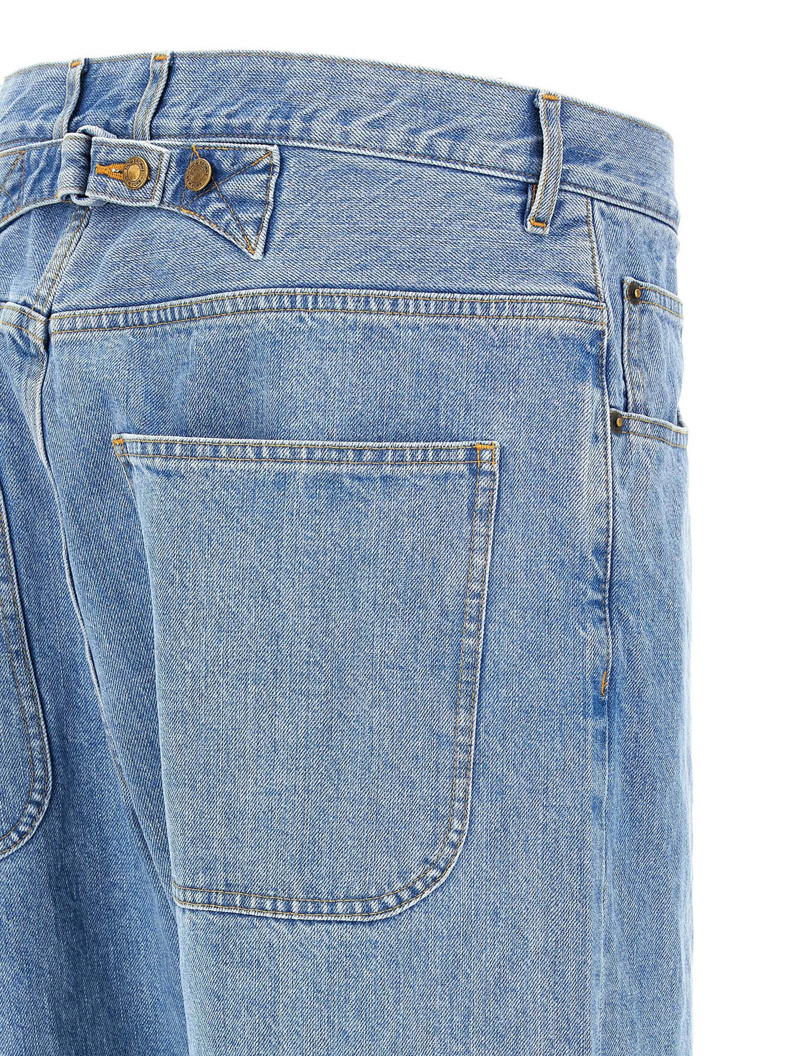 Thom Browne Back Martingale Jeans – 100% cotton - view 4
