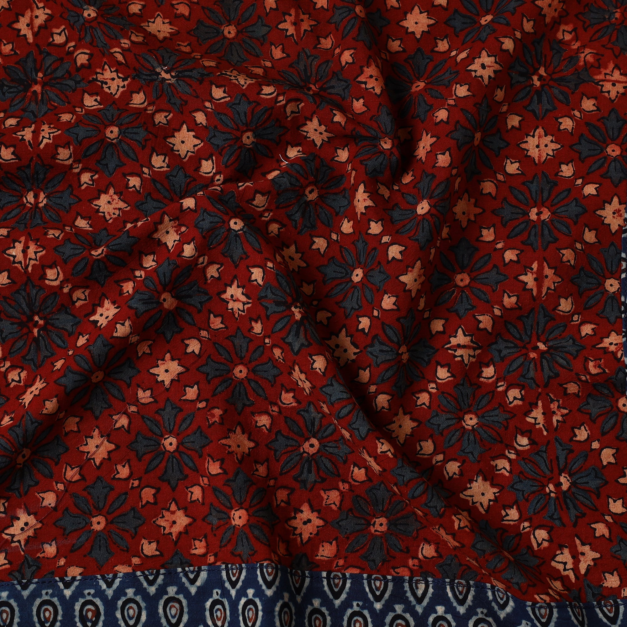 NOORI BAZAR Ajrakh Block Printed Cotton Bandana - view 2