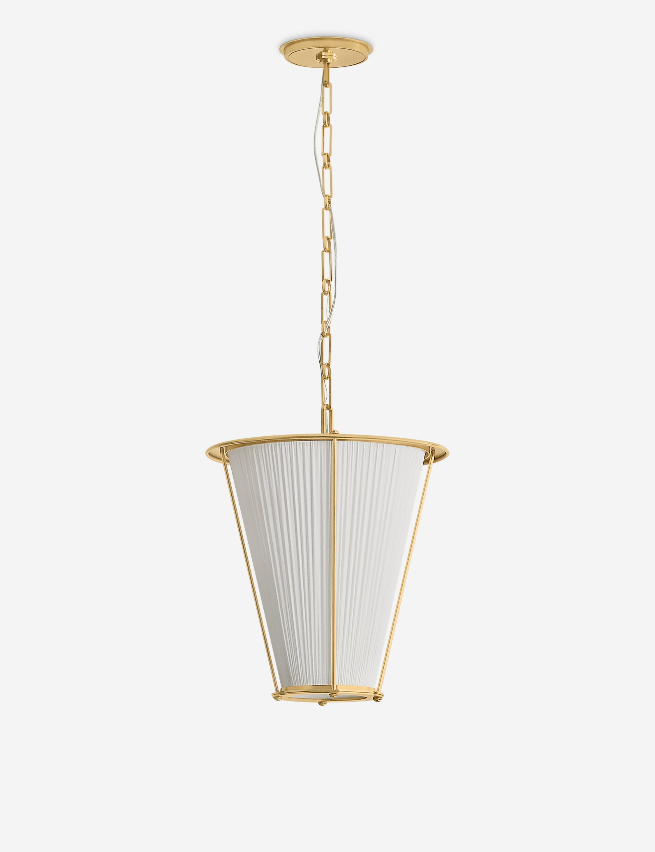Lulu and Georgia Englert Pendant Light – Aged Brass and Ivory