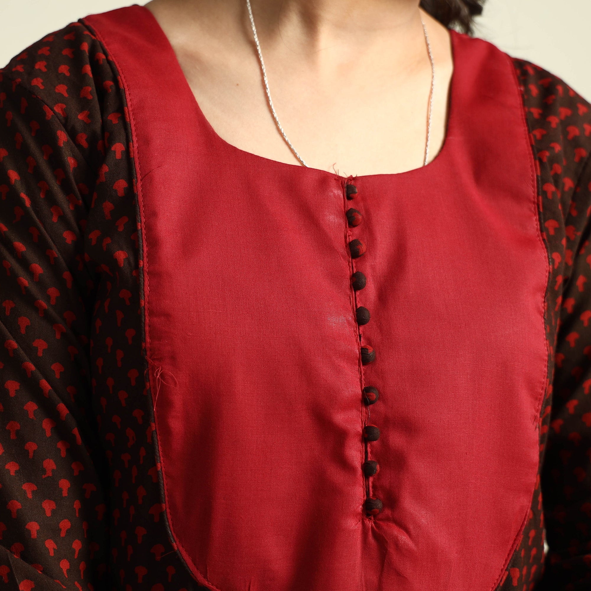 ITOKRI CASUALS Black - Bagh Block Printed Cotton Kurta with Palazzo Set - view 4