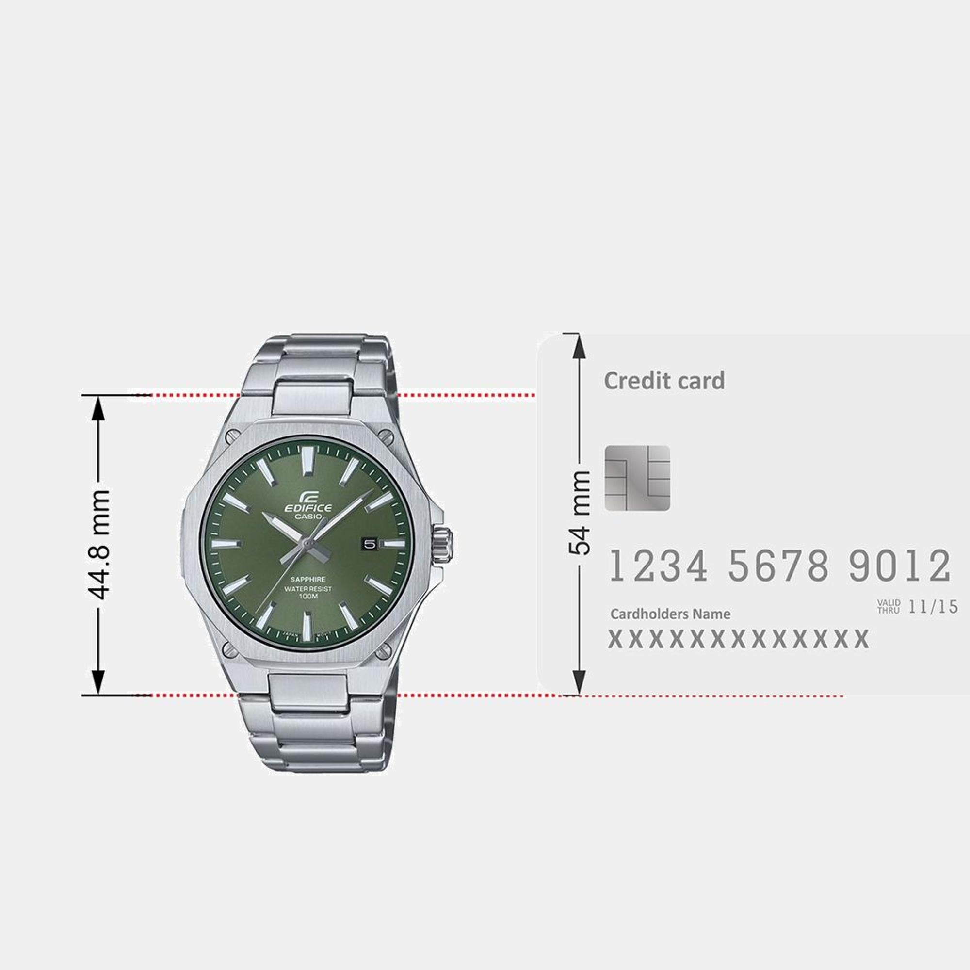 Casio Edifice Men Quartz Green Dial Analog Stainless Steel Watch ED603 - view 8