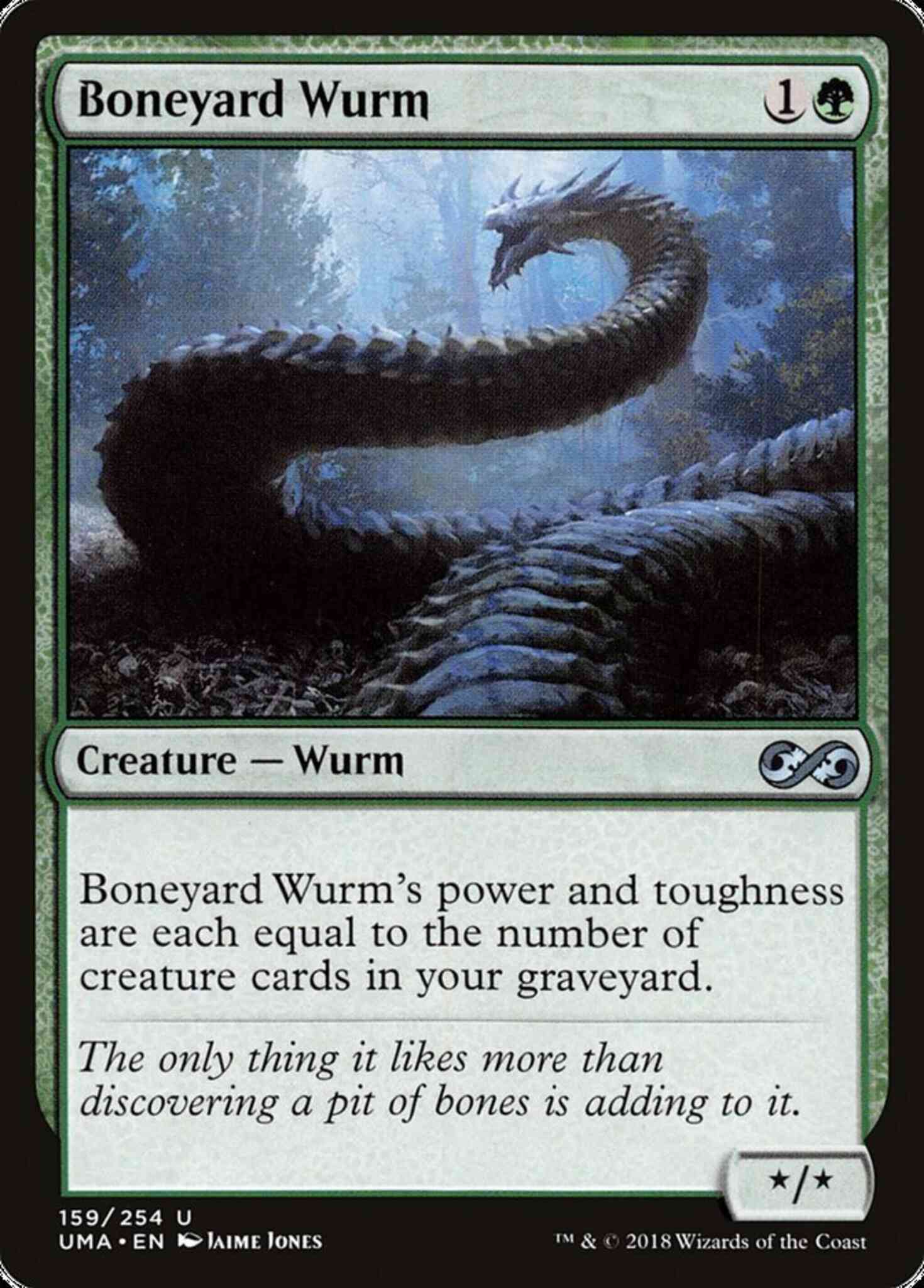 Boneyard wurm 159 – Magic Boneyard Wurm [159] [Ultimate Masters] [Non-Foil]
