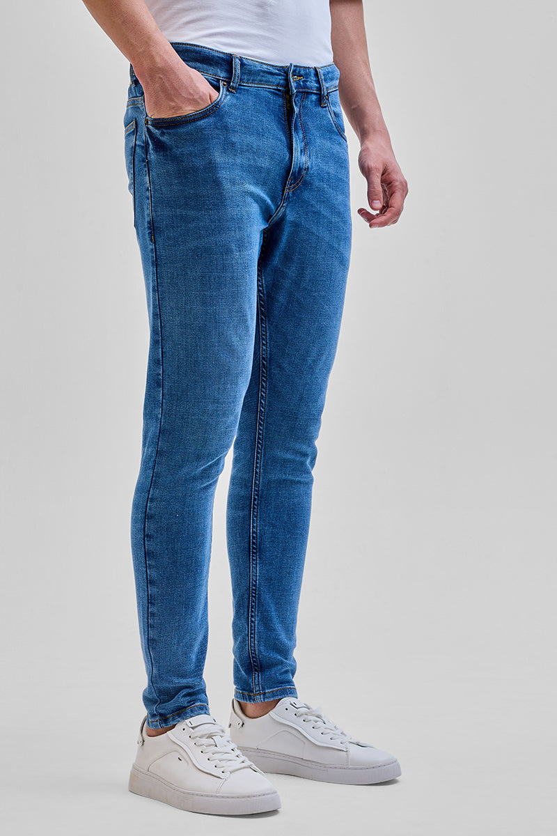 SNITCH Blue Skinny Fit Jeans - view 4
