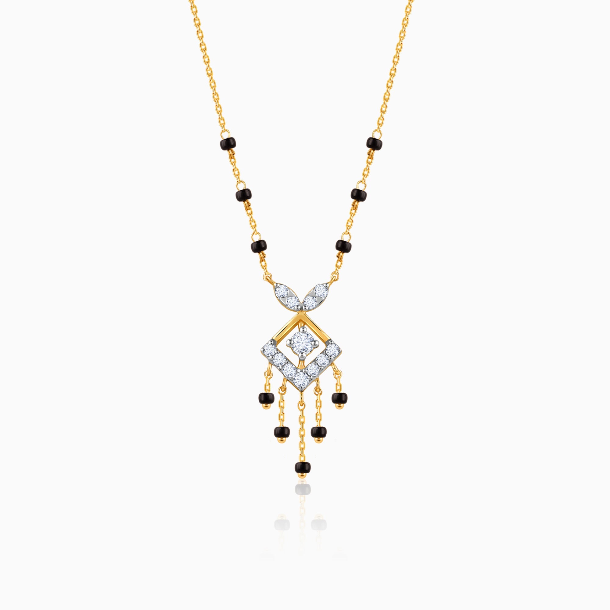 GIVA Jewellery Gold Komal Diamond Mangalsutra