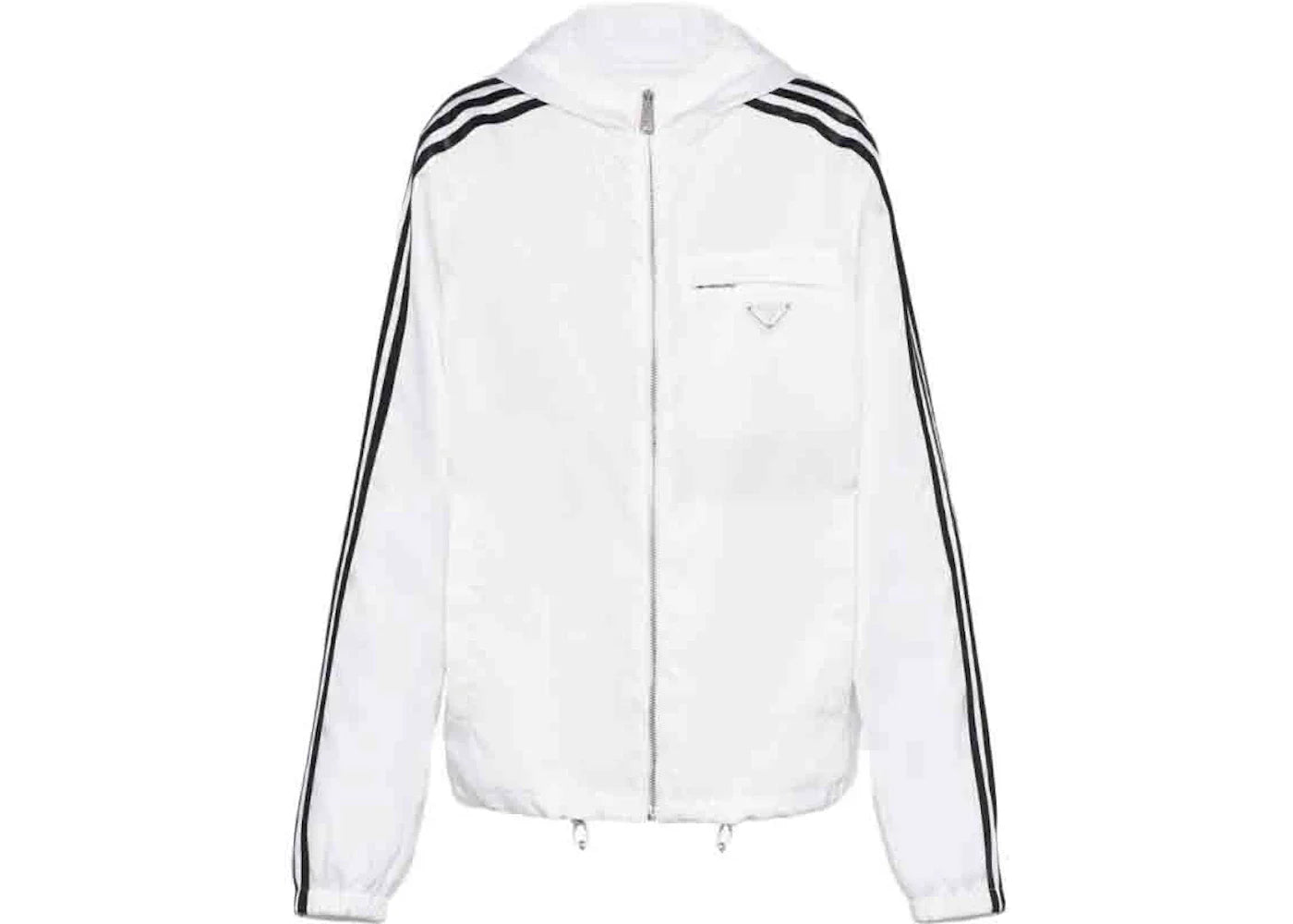 adidas for Prada Re-Nylon Hooded Track Jacket White