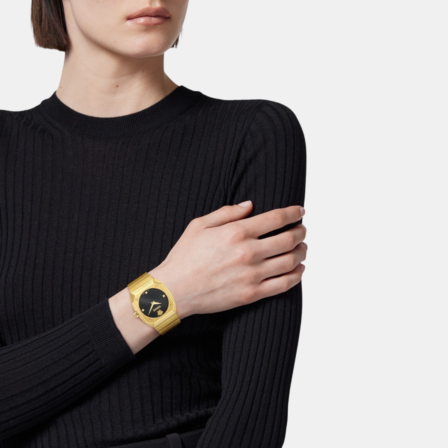 Versace Antares Women Quartz Black Octogonal Dial Analog Stainless Steel Watch VE9E00524 - view 4