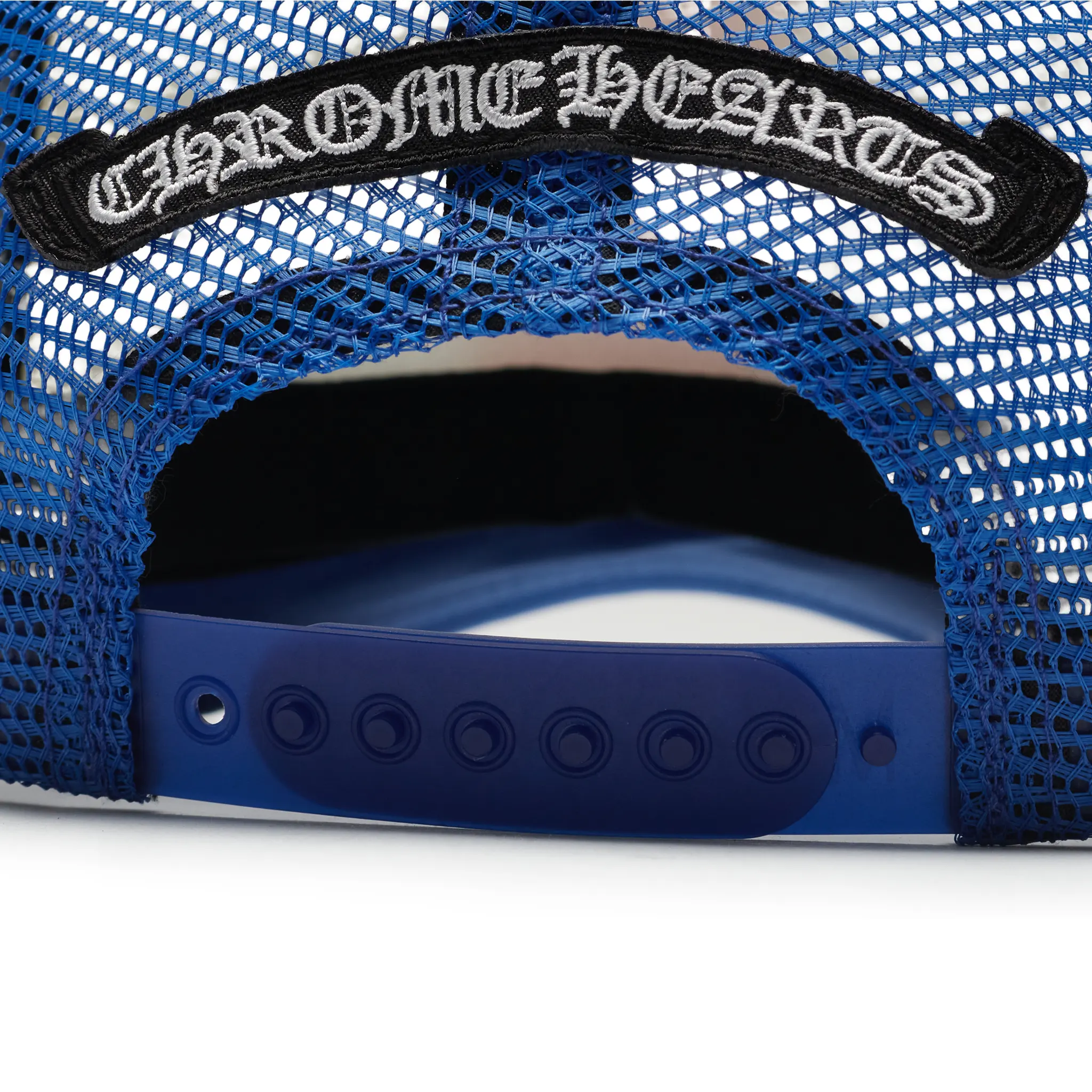 Chrome Hearts Eyechart Blue White Red Trucker Cap - view 6
