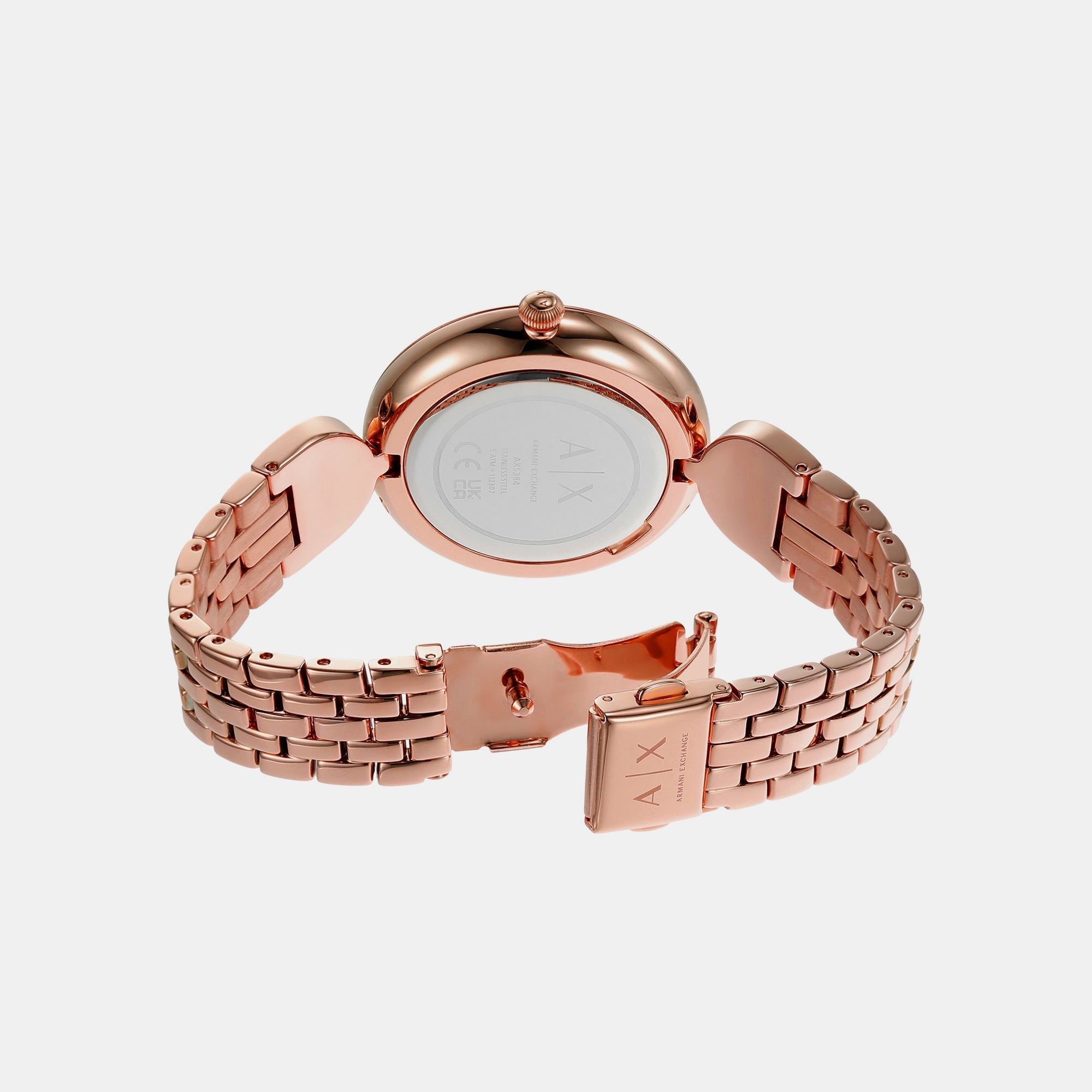 Armani Exchange Brooke Women Quartz Rose Gold Dial Analog Stainless Steel Watch AX5384 - view 5