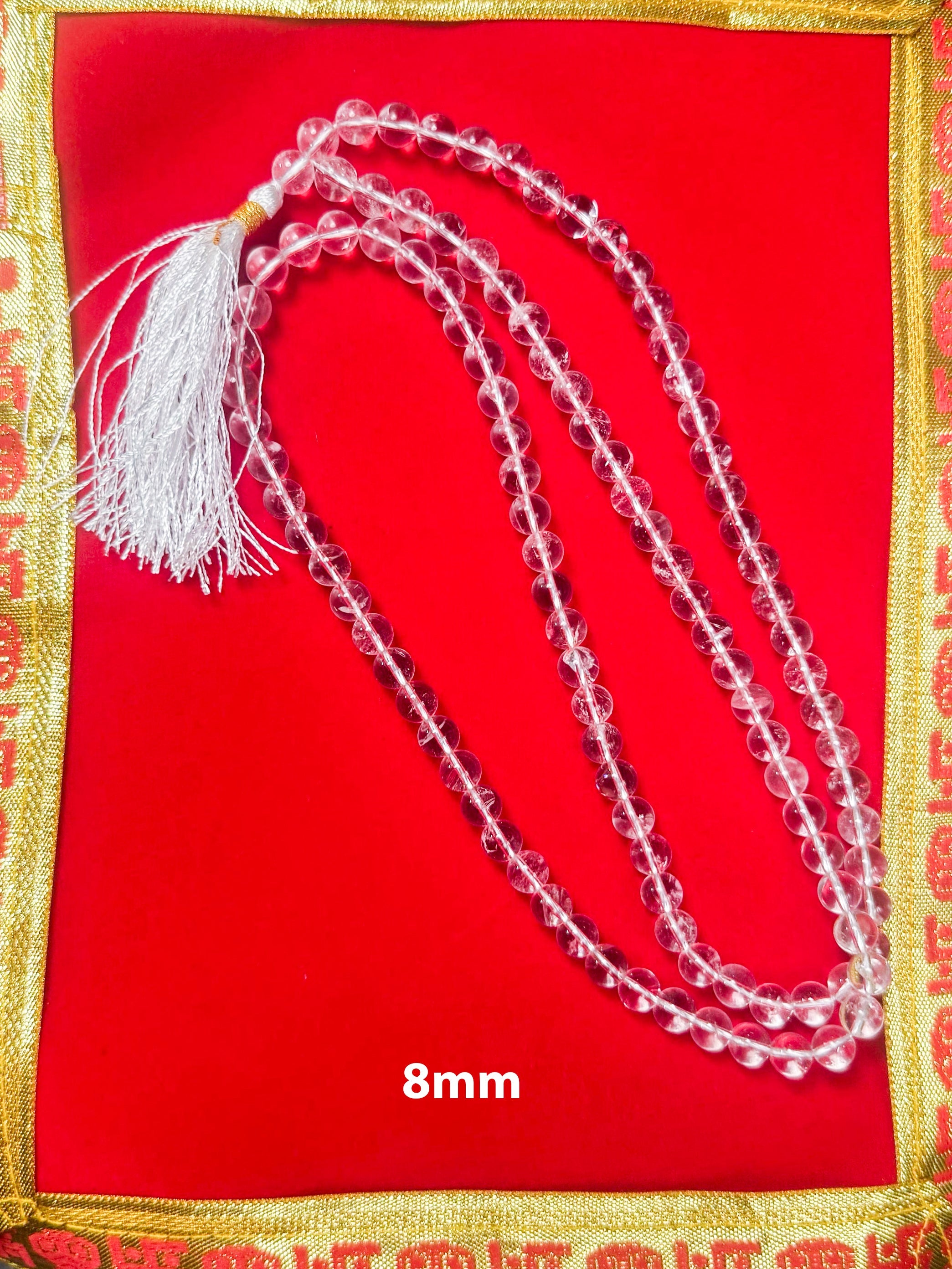 Gemsmantra Sphatik Mala - 8mm Size