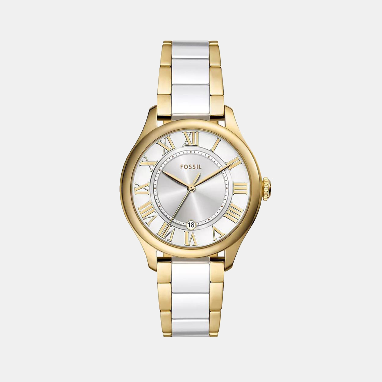 Fossil Gilmore Quartz Women White Dial Analog Ceramic Watch CE1131