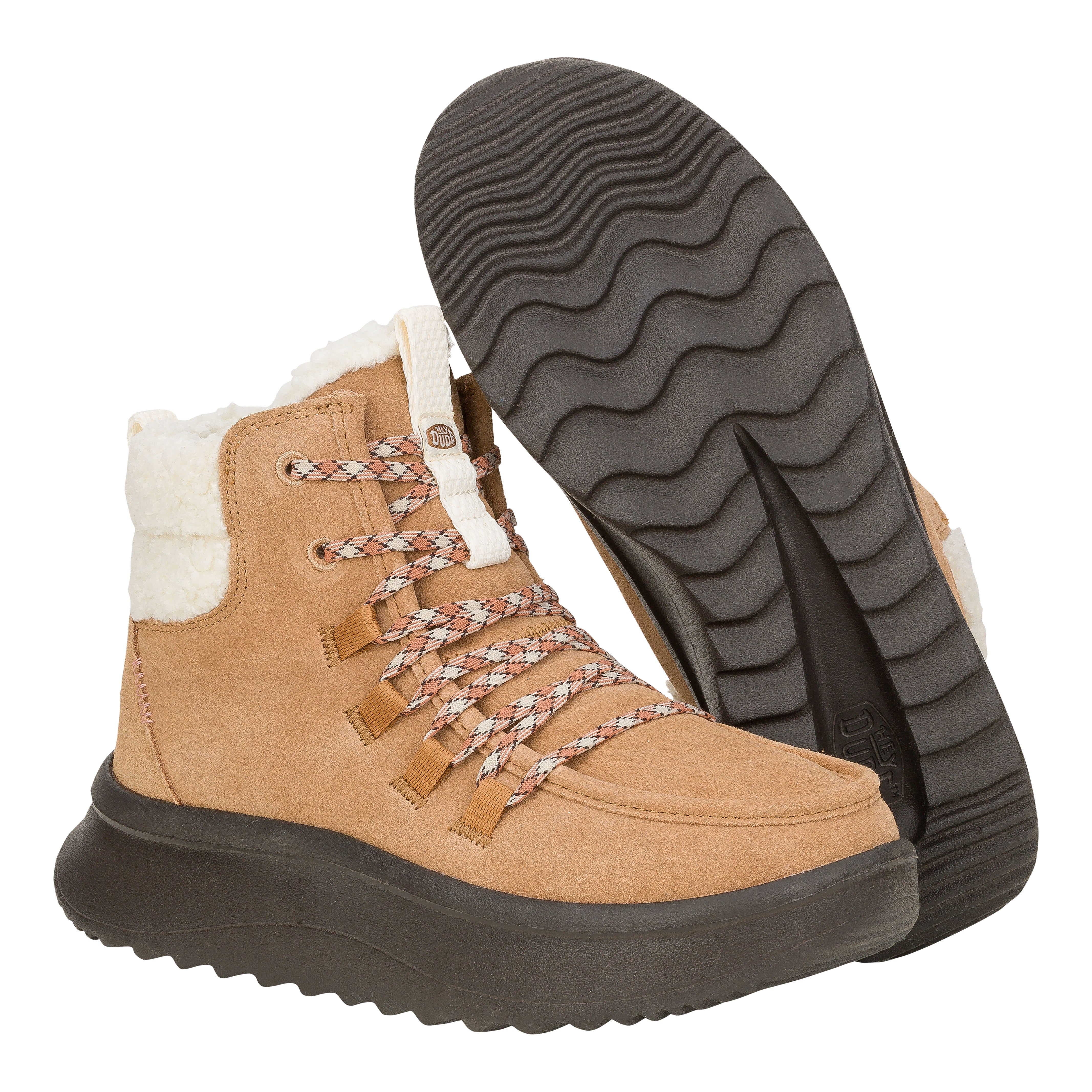 HEYDUDE shoes Wendy Peak Apres Suede Cozy - Chestnut/Black - view 4