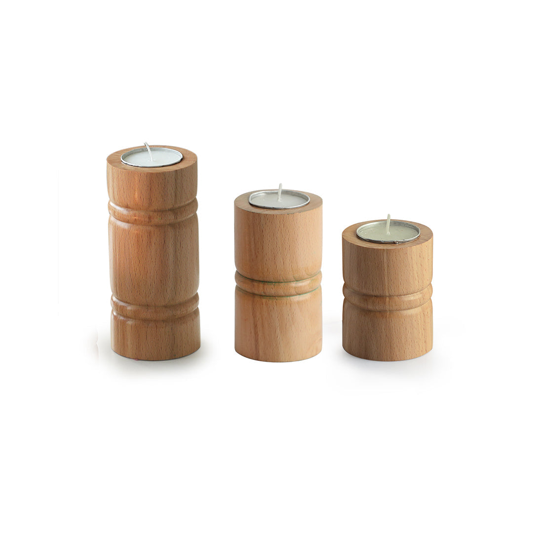 EXCLUSIVELANE 'Jugnu Stambh' Tea Light Holder (Set of 3) - view 3