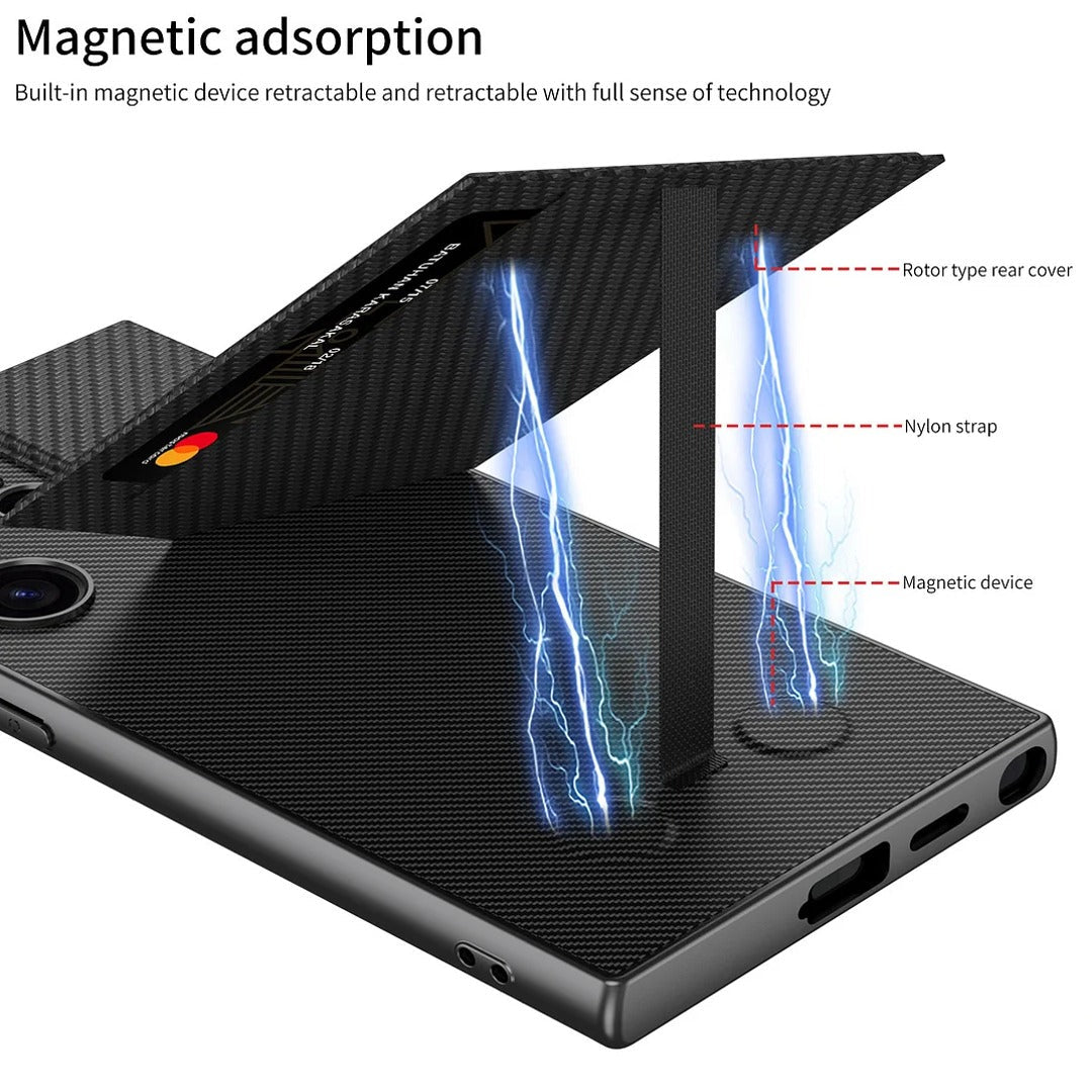 Million Cases Luxury Magnetic Bracket Card Holder Case - Samsung - view 3
