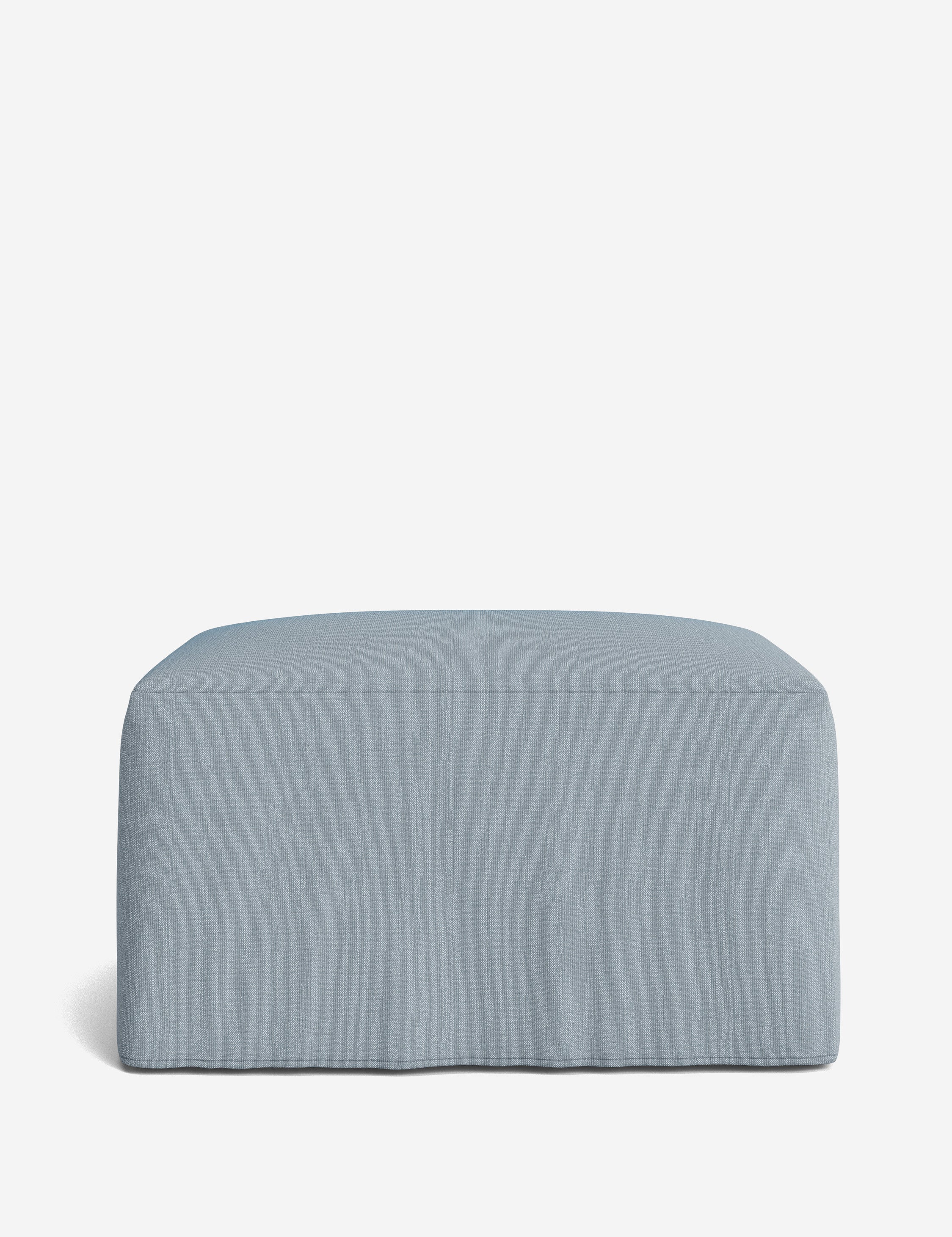 Lulu and Georgia Portola Slipcover Ottoman - view 29