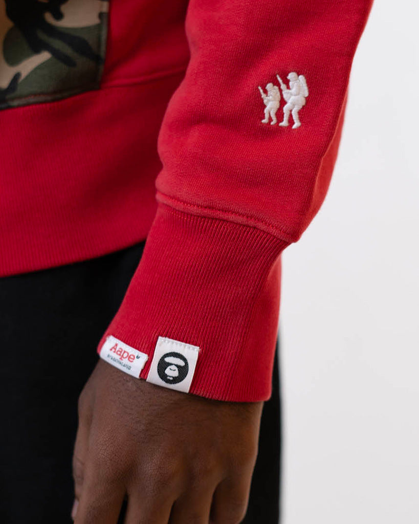 AAPE BY BATHING APE Aape By Bape Camo Red Hoodie - view 5