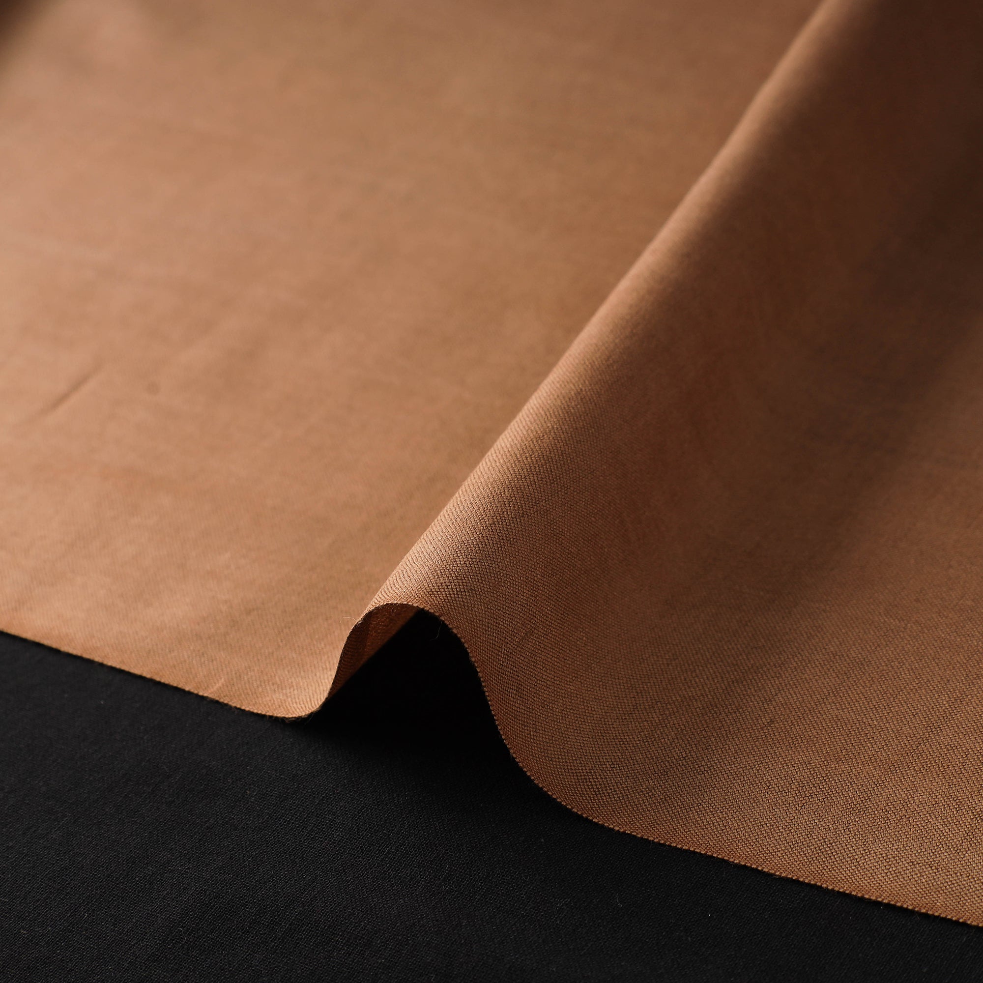 ITOKRI CRAFTS INITIATIVE Brown - Handloom Tussar Silk Cotton Fabric from Vidarbha 14 - view 3