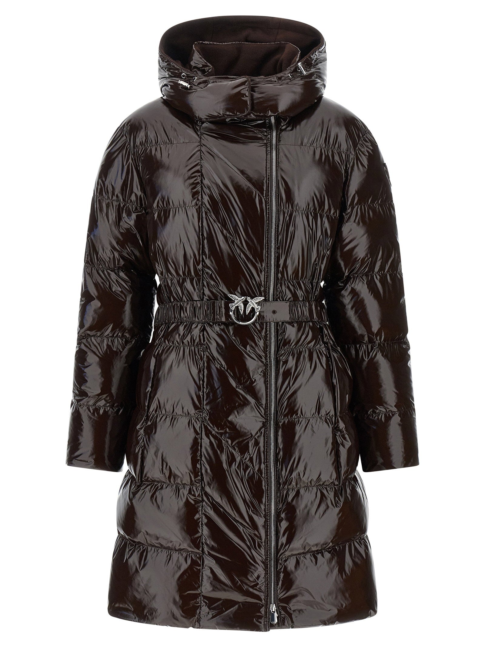 Pinko Love Birds Buckle Down Jacket – 100% polyamide