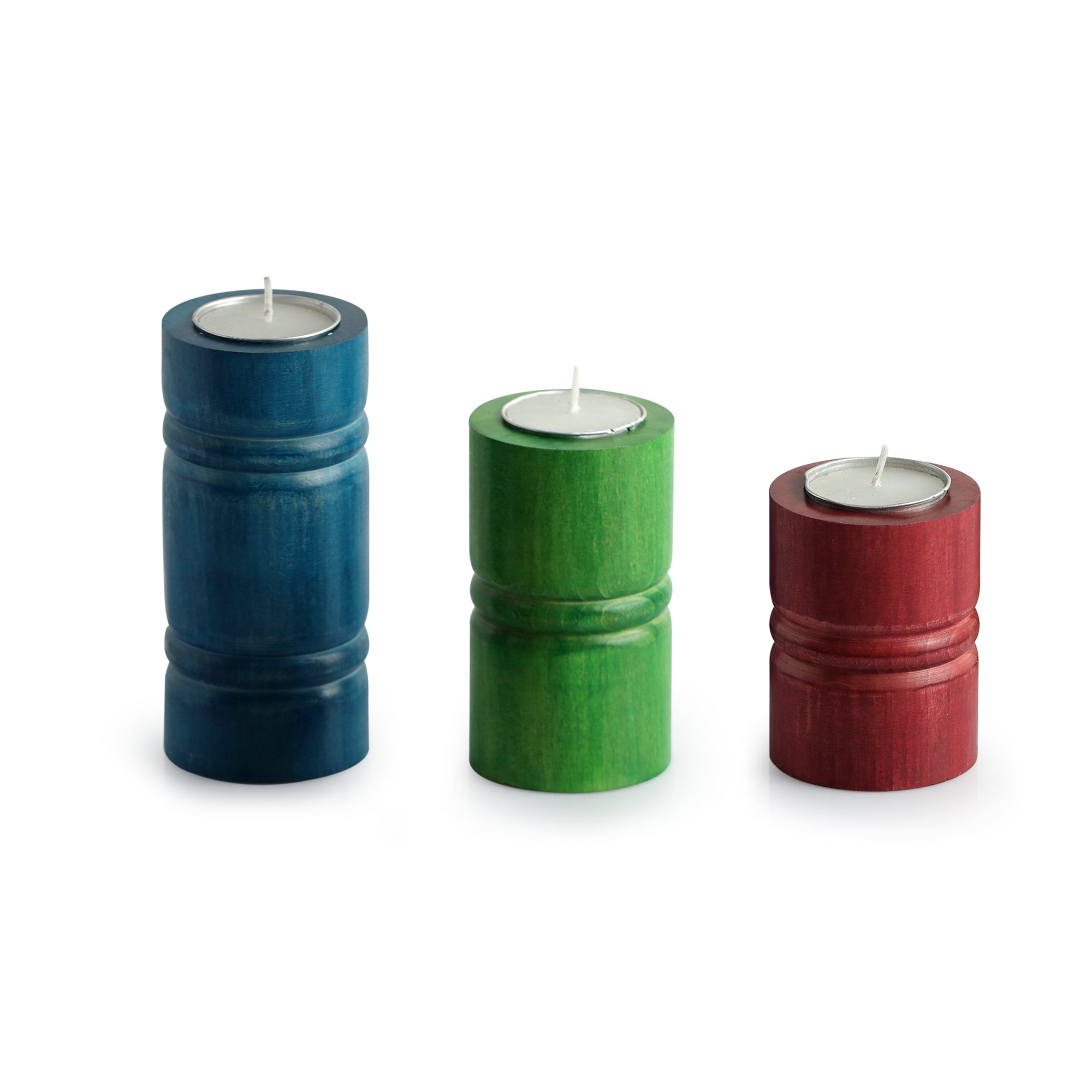 EXCLUSIVELANE 'Jugnu Stambh' Tea Light Holder (Set of 3) - view 3