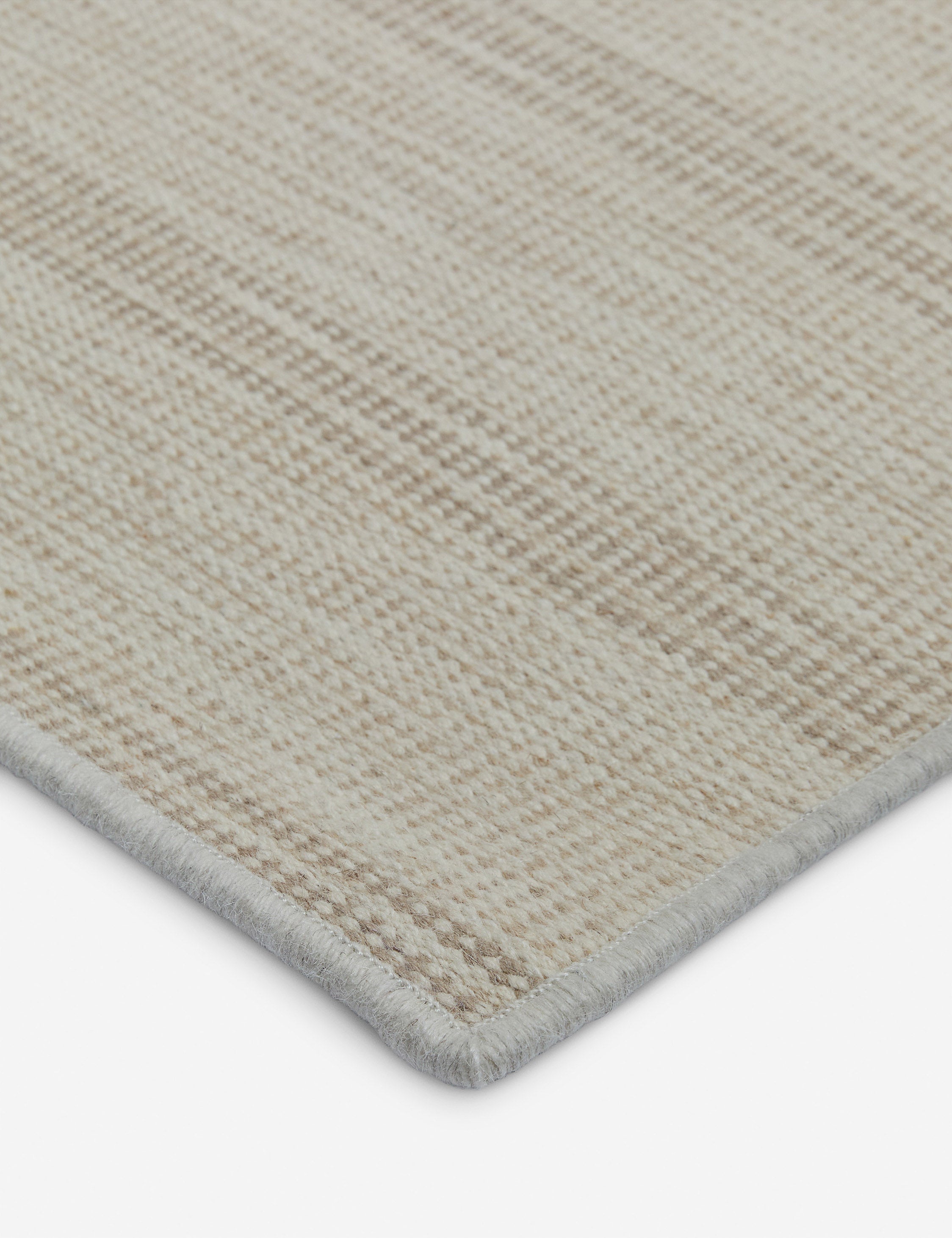 Lulu and Georgia Custom Cheyenne Flatweave Wool Rug, Parchment